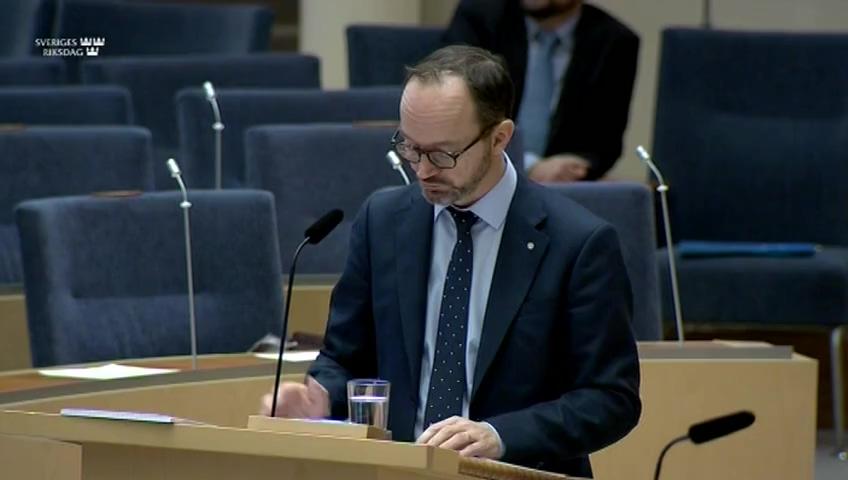 Stillbild från Interpellationsdebatt, Transportstyrelsens företagskontroller