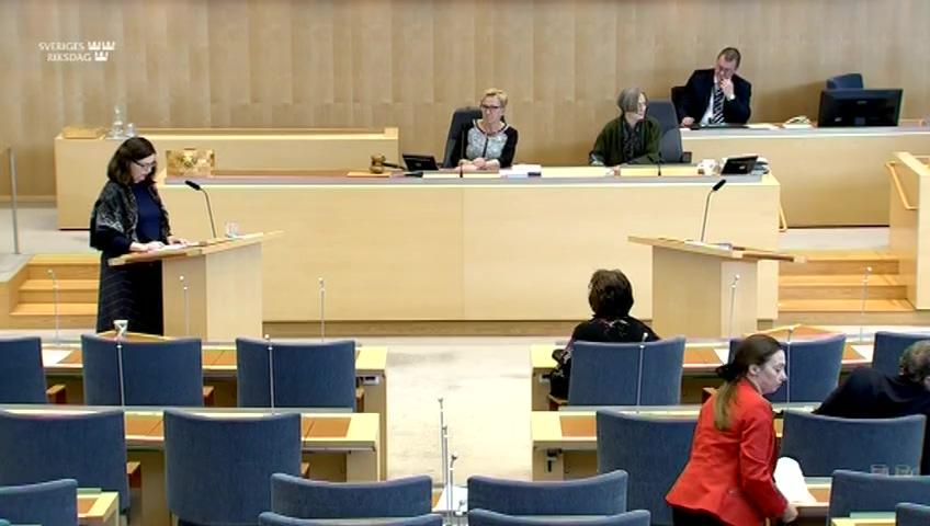 Stillbild från Interpellationsdebatt, Elever som blir kränkta för sin tro