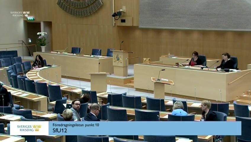 Stillbild från Debatt om förslag, Ändringar i lagstiftningen om sociala trygghetsförmåner efter det att Förenade kungariket har lämnat EU