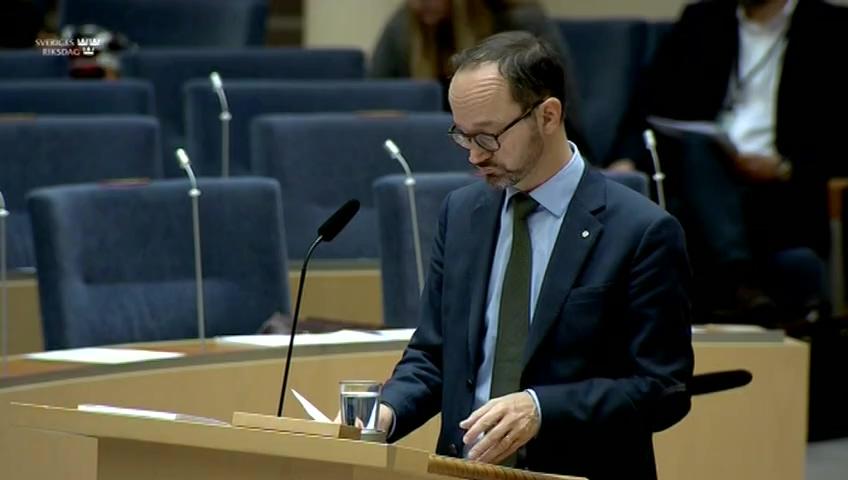 Stillbild från Interpellationsdebatt, Förbifart Stockholm