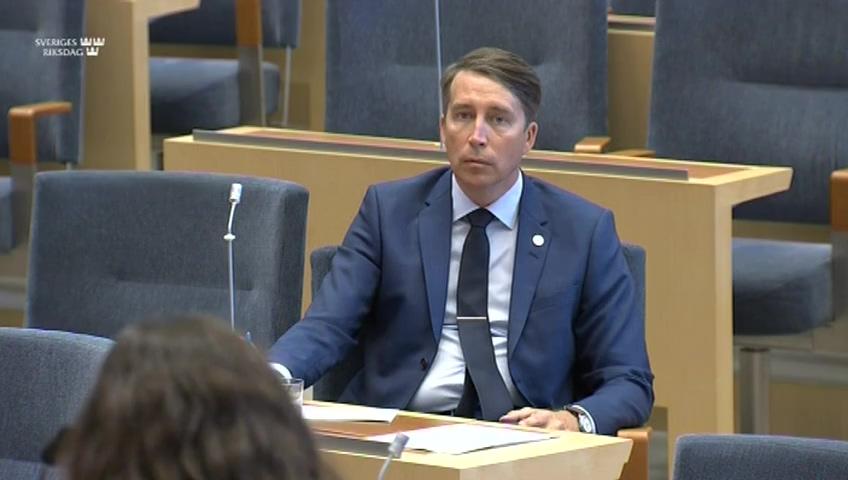 Stillbild från Interpellationsdebatt, Sveriges resultat i PISA-undersökningen 2018