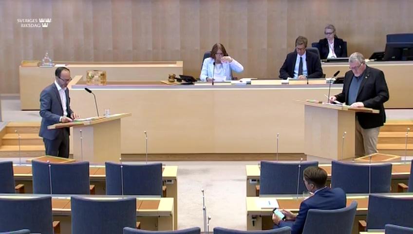 Stillbild från Interpellationsdebatt, Tillgängligheten hos Transportstyrelsen