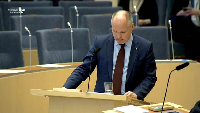 Stillbild från Interpellationsdebatt, Barn och ungdomar som utsätts för grova brott
