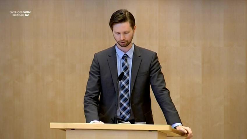 Stillbild från Debatt om förslag, Tillfälliga åtgärder för att underlätta genomförandet av bolags- och föreningsstämmor