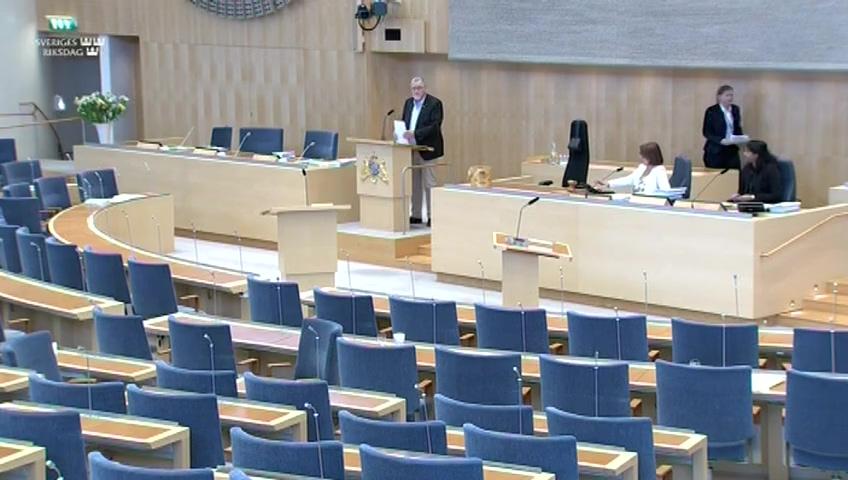 Stillbild från Debatt om förslag, Trafiksäkerhet