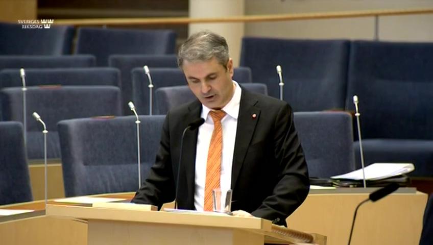 Stillbild från Interpellationsdebatt, Postnords upphandling av transporter 