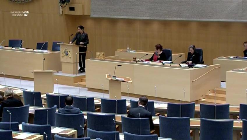 Stillbild från Debatt om förslag, Utgiftsområde 21 Energi