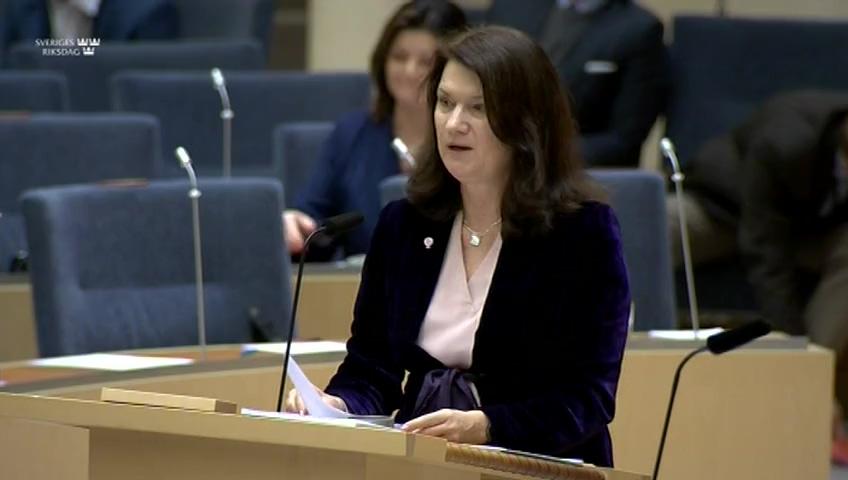 Stillbild från Interpellationsdebatt, En undersökningskommission för fallet Dawit Isaak