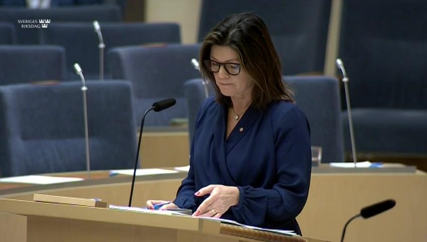 Stillbild från Interpellationsdebatt, Dödsfall på jobbet