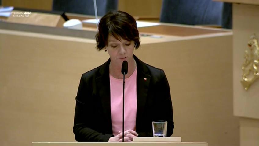 Stillbild från Interpellationsdebatt, Karolinska institutets antagning till tandläkarutbildningen