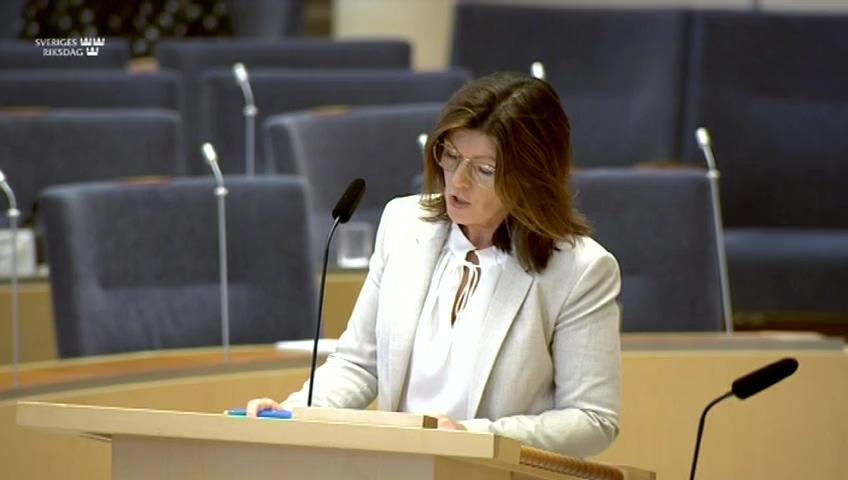 Stillbild från Interpellationsdebatt, Arbetsförmedlingen efter coronapandemin