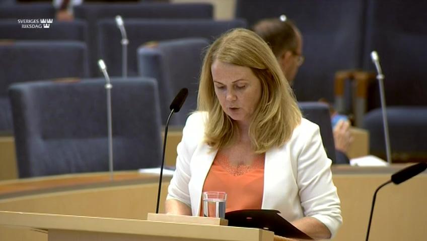 Stillbild från Interpellationsdebatt, Coronakrisens effekter på yrkesfisket