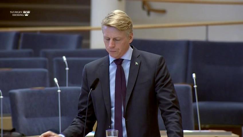 Stillbild från Interpellationsdebatt, Hållbara investeringar