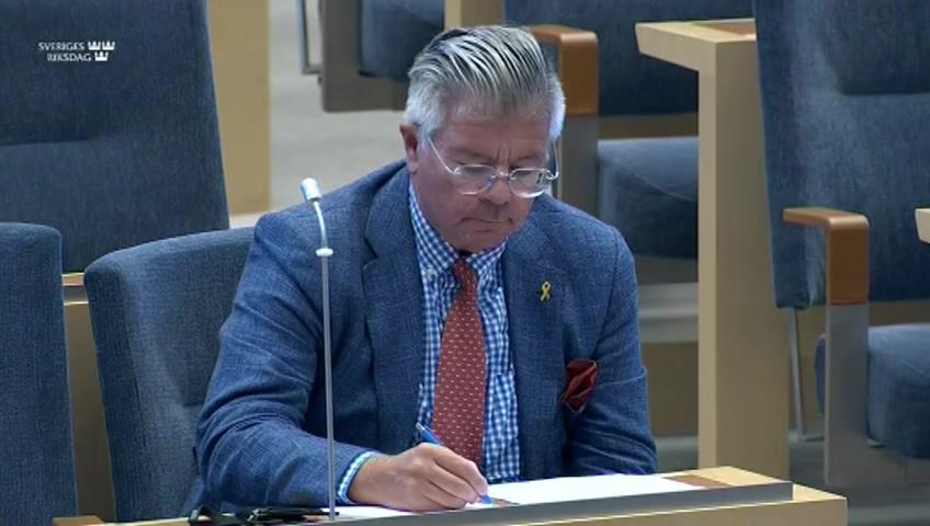 Stillbild från Interpellationsdebatt, Nordiskt samarbete under coronapandemin