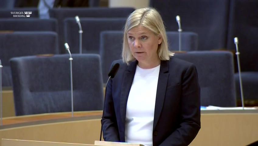 Stillbild från Interpellationsdebatt, Fastighetsskatten