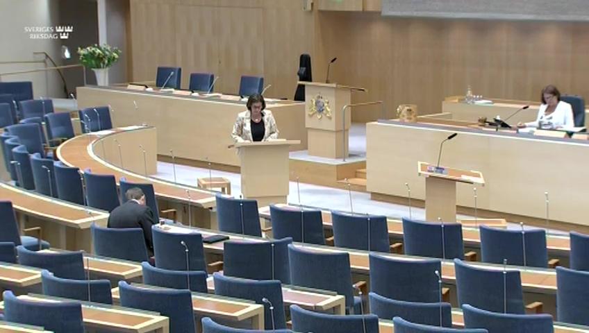 Stillbild från Interpellationsdebatt, Klimatkrav på flyget