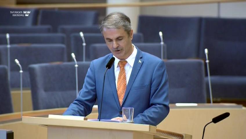 Stillbild från Interpellationsdebatt, Stöd till resebranschen