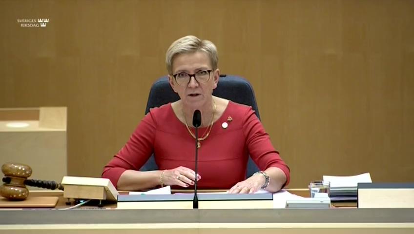 Stillbild från Debatt om förslag, Utgiftsområde 9 Hälsovård, sjukvård och social omsorg