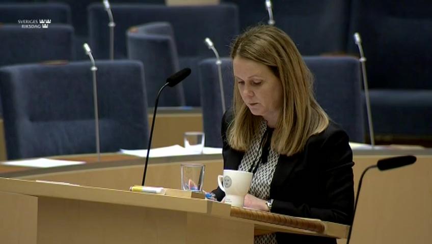 Stillbild från Interpellationsdebatt, Utfasning av burar inom äggindustrin