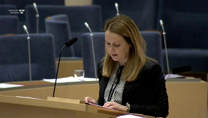 Stillbild från Interpellationsdebatt, Rovdjurspolitiken