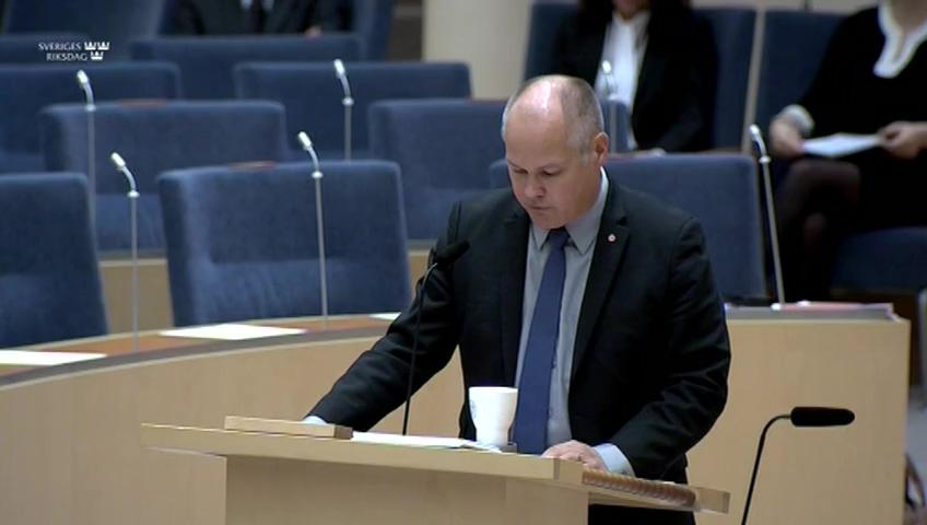 Stillbild från Interpellationsdebatt, Prioritering av brottsoffer