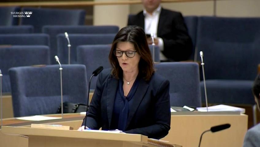 Stillbild från Interpellationsdebatt, Pilotprojekt som bygger på LOV