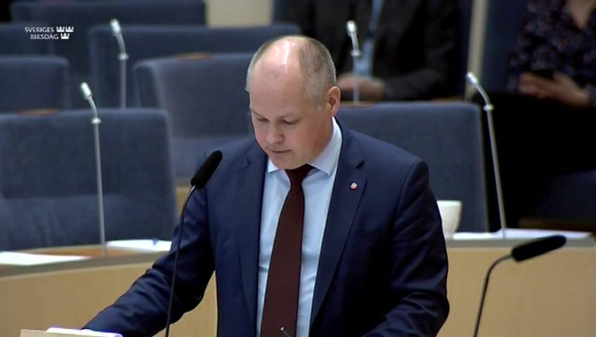 Stillbild från Interpellationsdebatt, Sveriges nationella arbete mot inhemsk extremism 