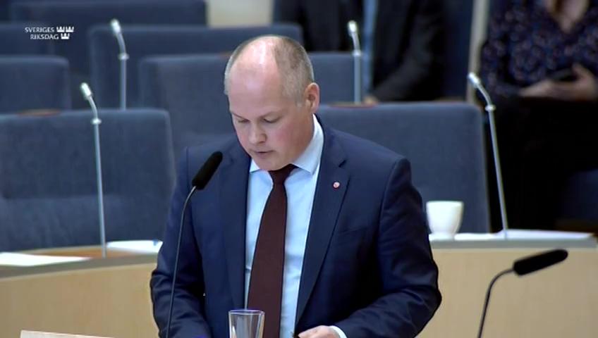 Stillbild från Interpellationsdebatt, Amnesti