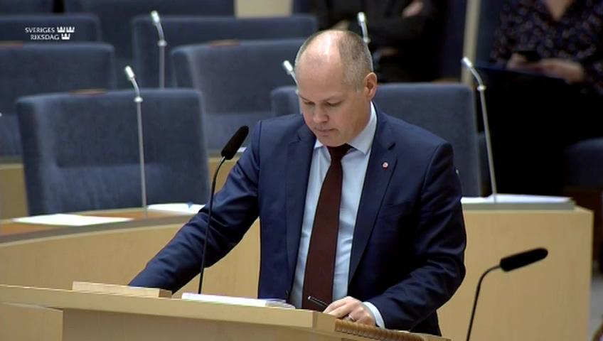 Stillbild från Interpellationsdebatt, Stärkt äganderätt