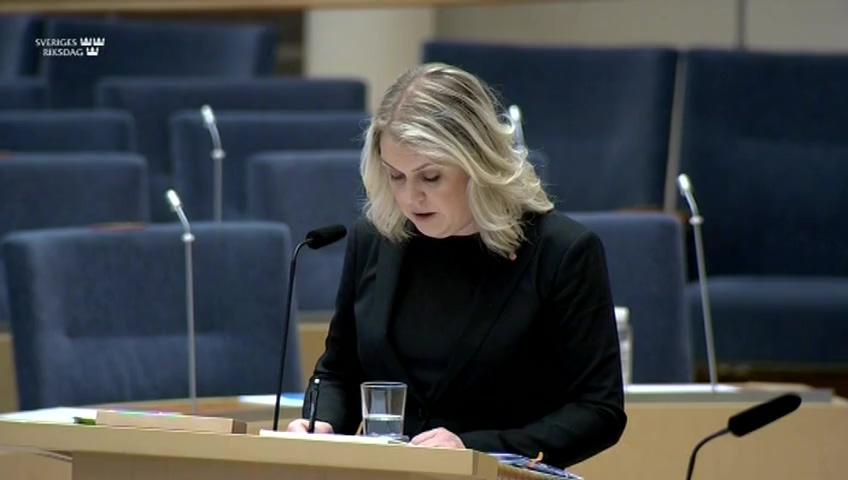 Stillbild från Interpellationsdebatt, Bristande konkurrensneutralitet 
