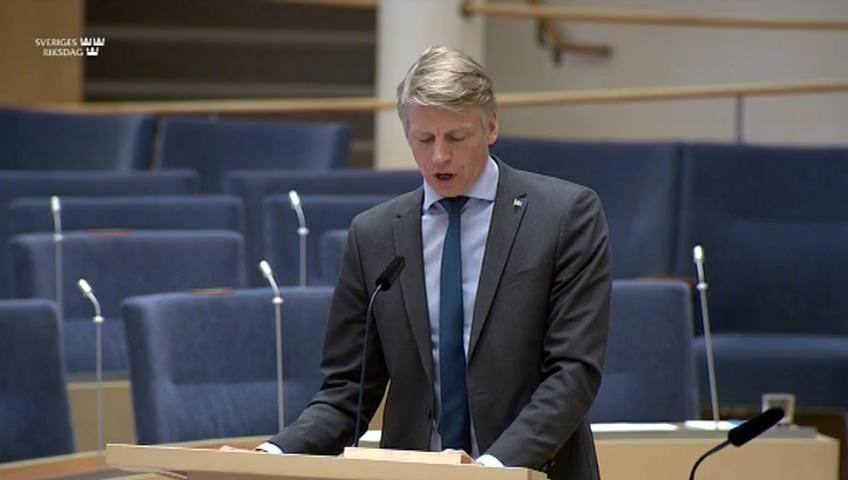 Stillbild från Interpellationsdebatt, Bostadsbyggandet i Sverige