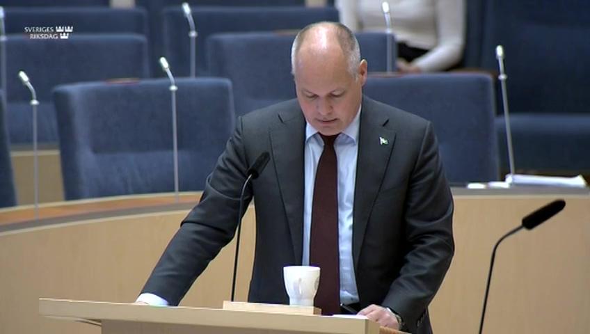 Stillbild från Interpellationsdebatt, Åtgärder för ökat återvändande