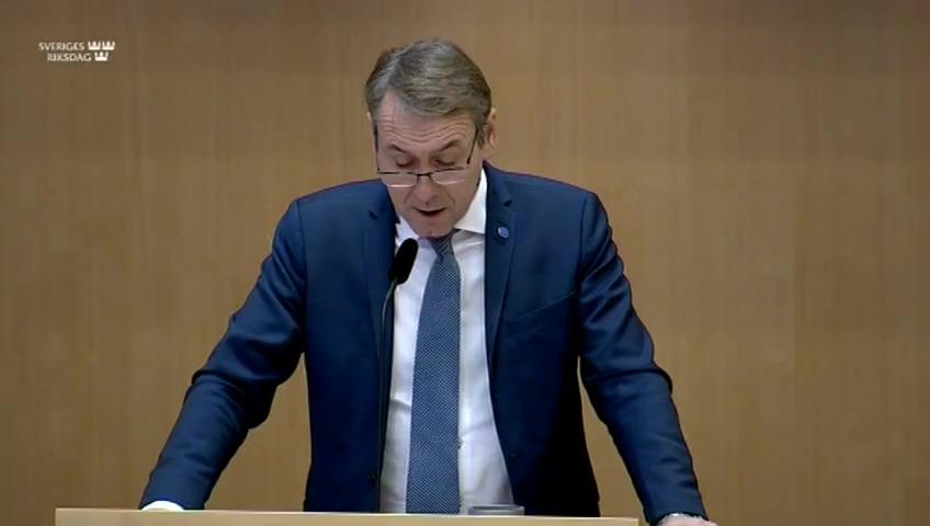 Stillbild från Debatt om förslag, Yrkestrafik och taxi