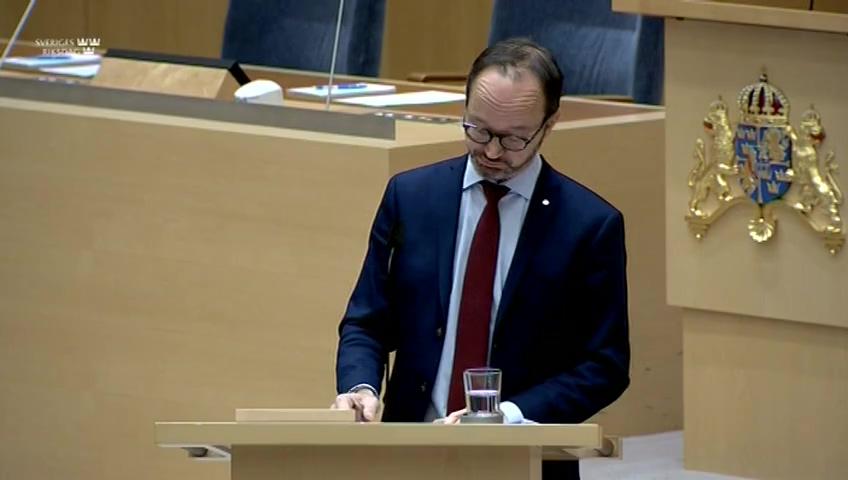 Stillbild från Interpellationsdebatt, Infrastruktur i hela landet