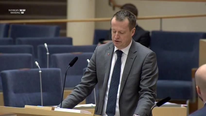 Stillbild från Interpellationsdebatt, Stängningen av Ringhals reaktorer 1 och 2