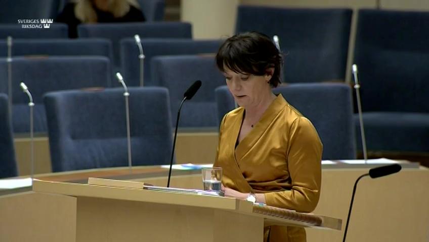 Stillbild från Interpellationsdebatt, Specialistutbildningar för sjuksköterskor