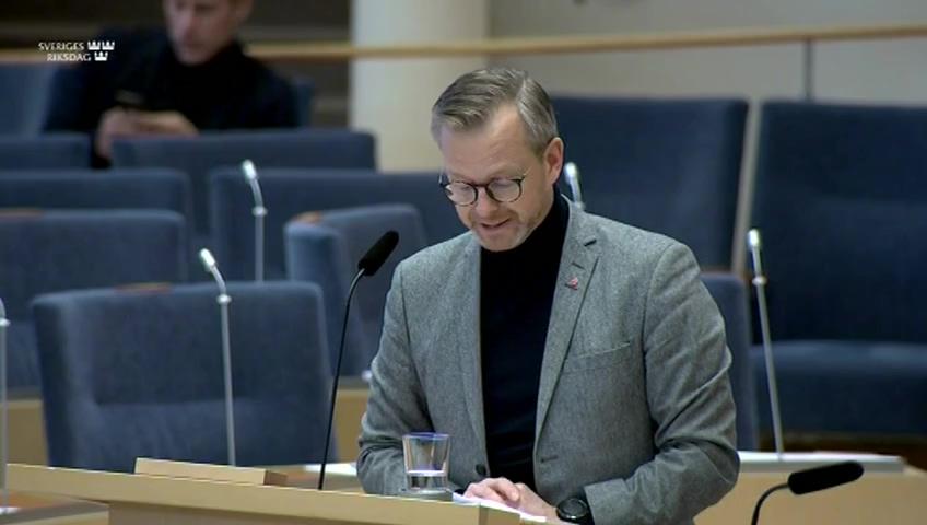 Stillbild från Interpellationsdebatt, Restriktioner vid verkställighetshinder