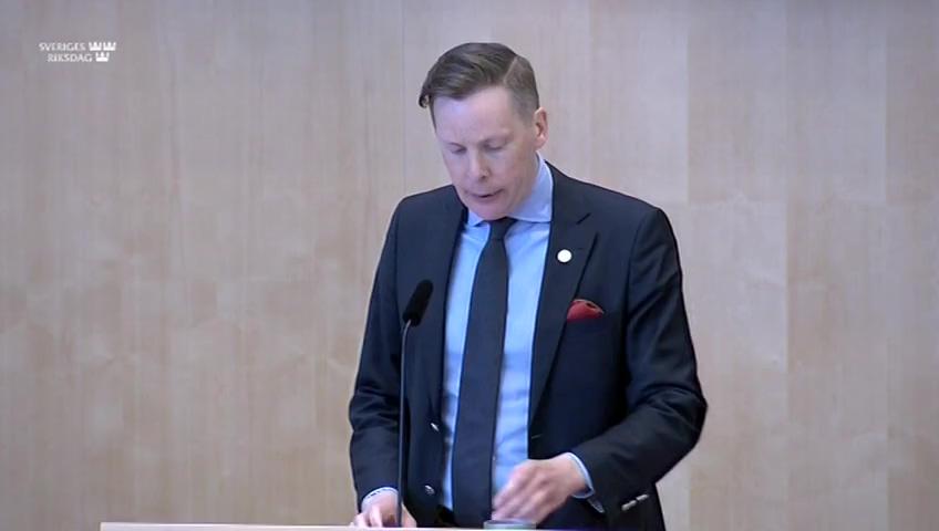 Stillbild från Debatt om förslag, Mer likabehandling och ett stärkt skydd vid utstationering