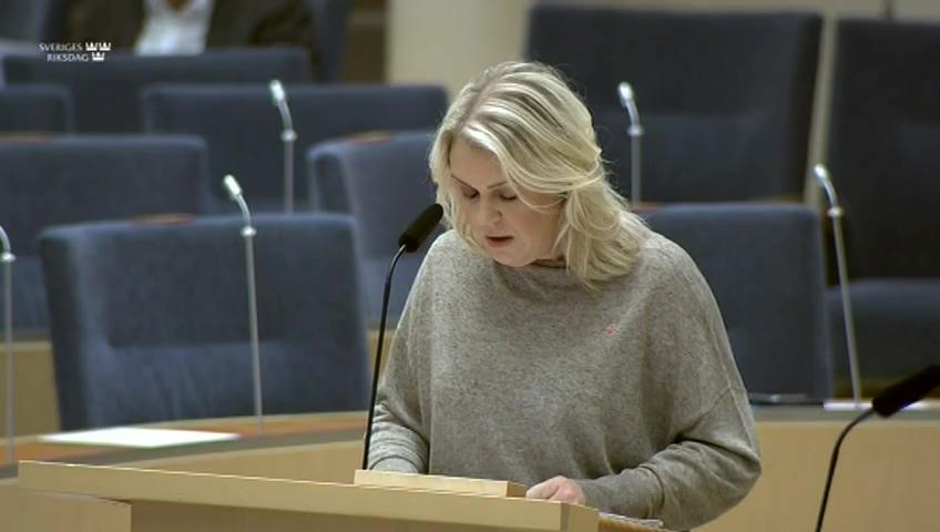 Stillbild från Interpellationsdebatt, Försäkringskassans arbete med assistansersättningen