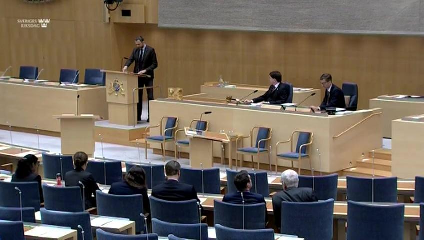 Stillbild från Debatt om förslag, Utgiftsområde 22 Kommunikationer