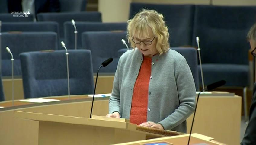 Stillbild från Interpellationsdebatt, Insynsråd hos SCB