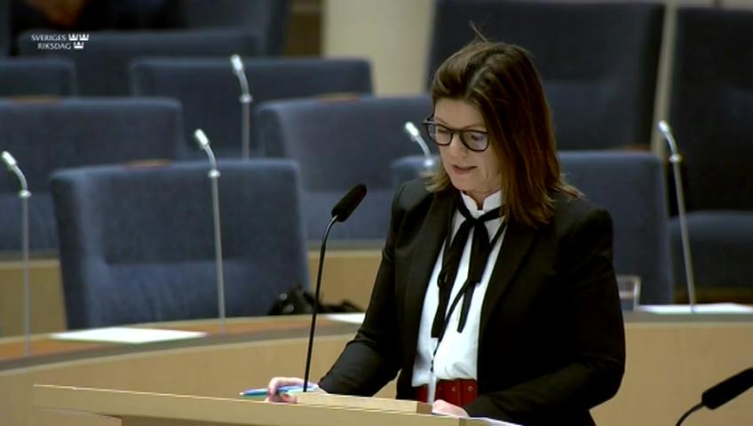 Stillbild från Interpellationsdebatt, Regeringen och arbetslösheten