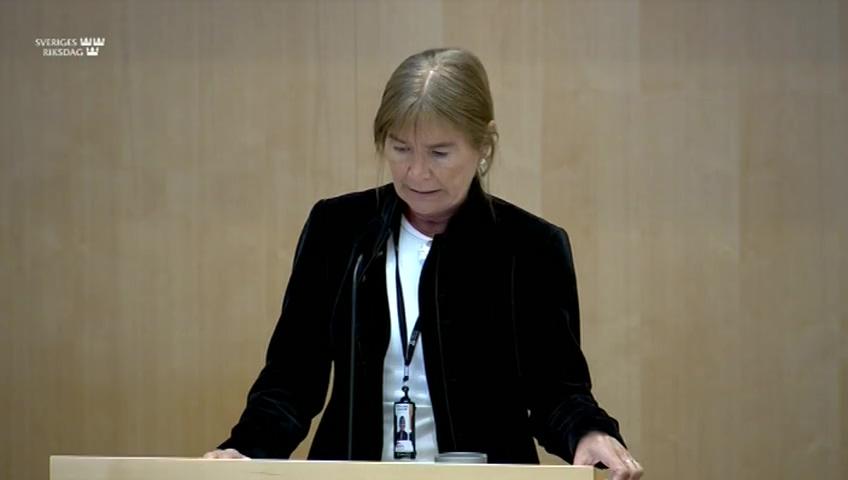 Stillbild från Debatt om förslag, Övergripande miljöfrågor