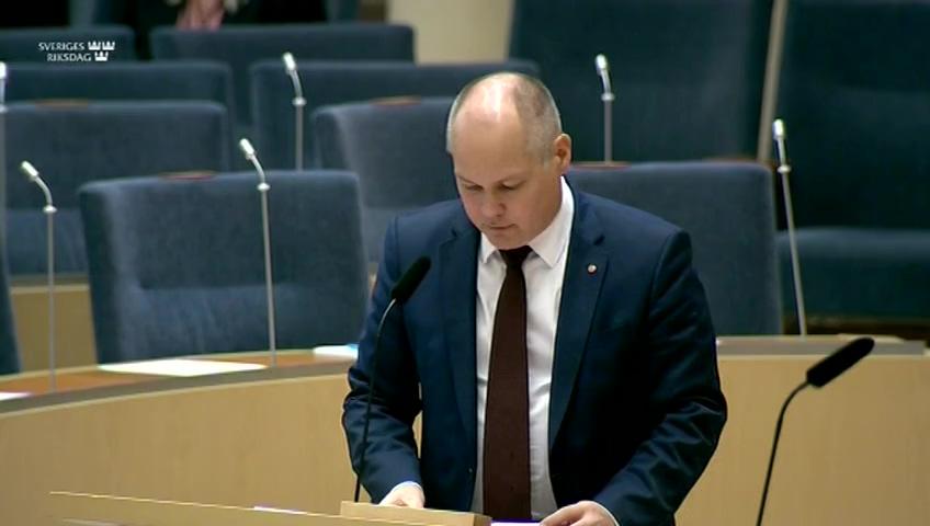 Stillbild från Interpellationsdebatt, Häktesorganisationen och rättskedjans effektivitet