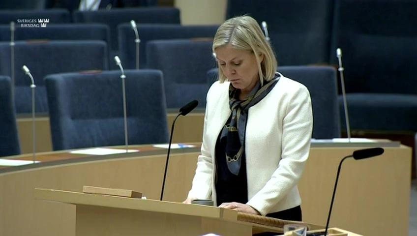 Stillbild från Interpellationsdebatt, Kriminell användning av samordningsnummer