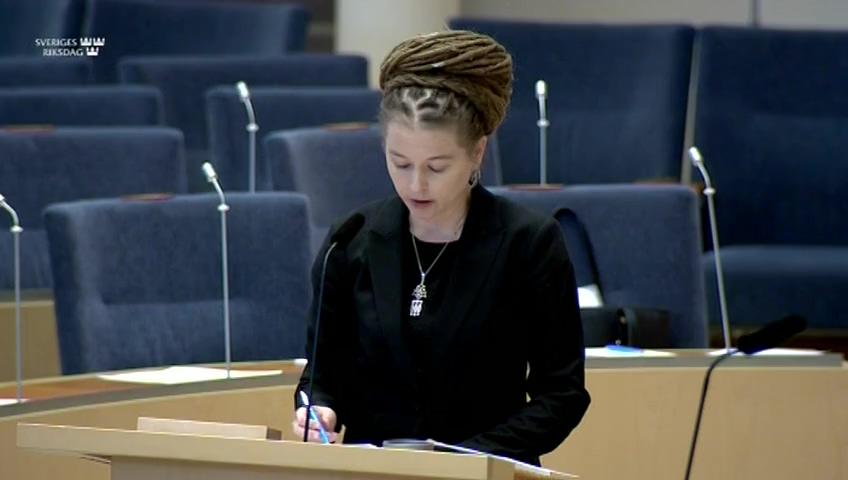 Stillbild från Interpellationsdebatt, Statens idrottspolitiska mål 