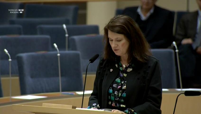 Stillbild från Interpellationsdebatt, BDS-rörelsen och regeringens arbete mot antisemitism