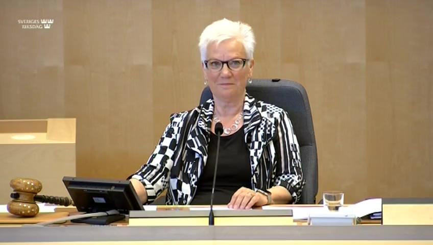 Stillbild från Interpellationsdebatt, Fiskestopp på Skånekusten