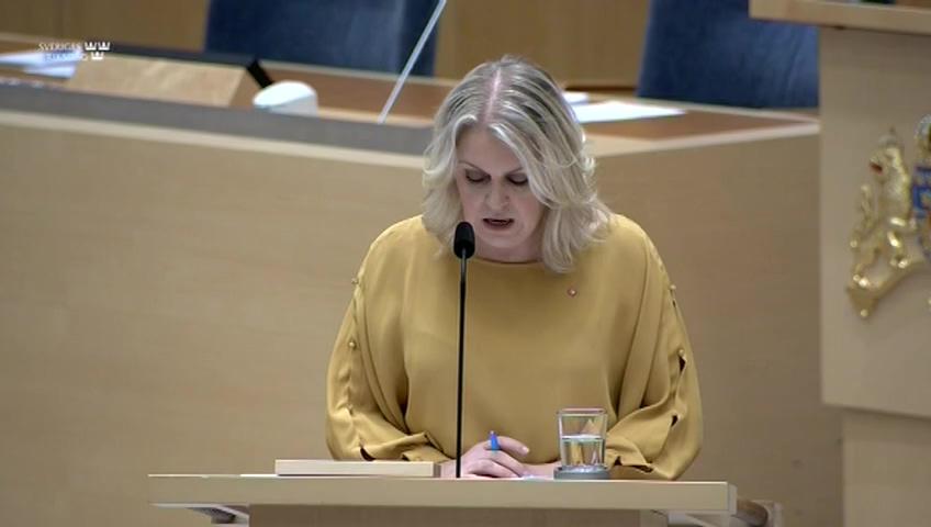 Stillbild från Interpellationsdebatt, Sjukvårdens ekonomi