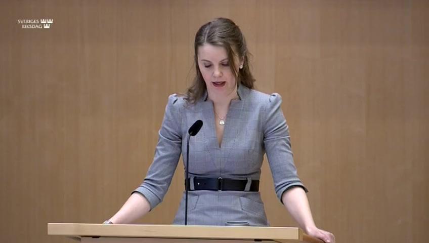 Stillbild från Debatt om förslag, Godkännande av tillfälliga ändringar i presstödet